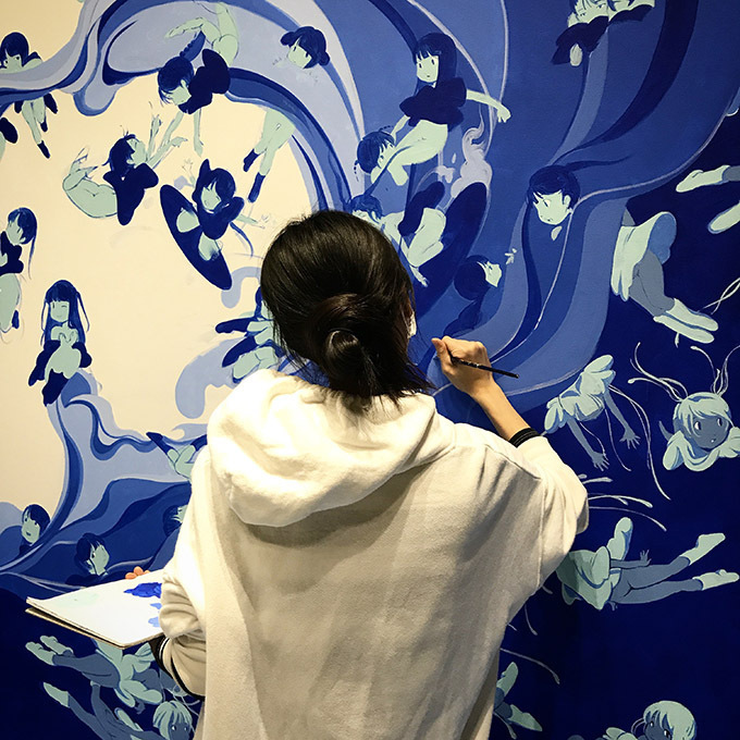 女流画家・愛☆まどんな、2年半ぶりの個展を神田で開催 - 公開制作、大型作品の展示など｜写真2