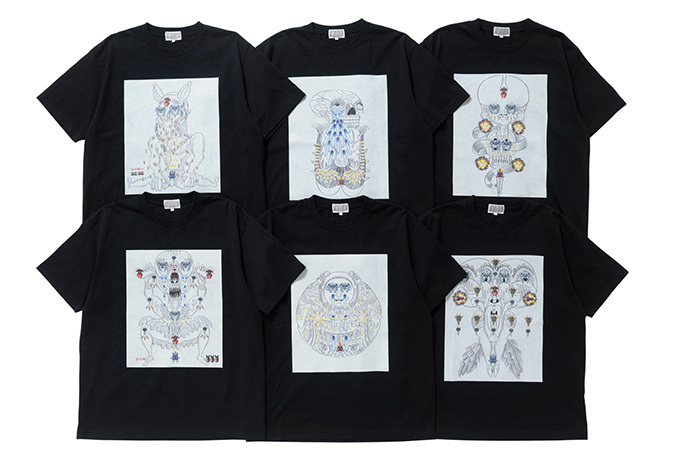 C.Eから、田名網敬一とオリバー・ペインの合作をプリントしたTシャツが発売｜写真1