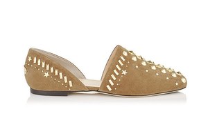 極美品✨ジミーチュウ　スタッズスウェードフラットシューズ　スター　イタリア製 JIMMY CHOO(ジミーチュウ) / フラットパンプス/スタッズ