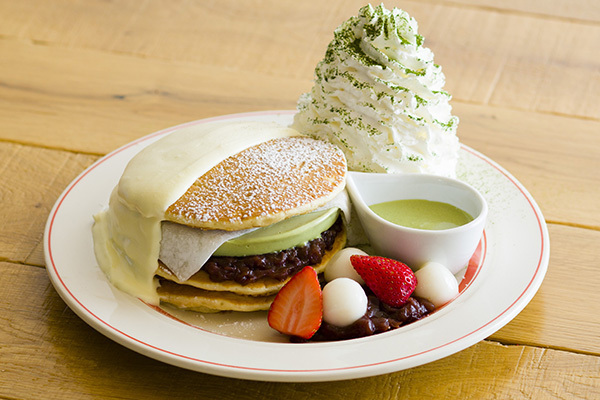 エッグスンシングス「宇治抹茶アイスパンケーキ」