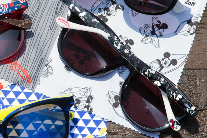 Zoffからディズニーのサングラス、サーフボードを持つミッキーやドナルドをデザイン | 写真