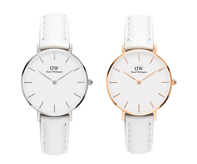 Daniel Wellington ダニエルウェリントン ホワイト 時計 - 腕時計