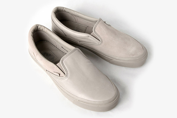 エンジニアド ガーメンツ×VANS コラボスリッポン、スムースレザーと 