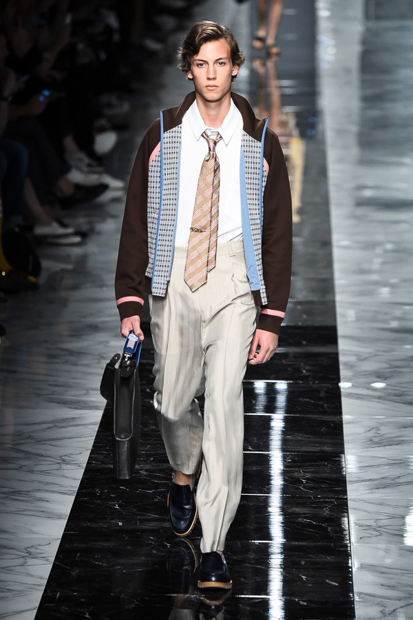 フェンディ(FENDI) 2018年春夏メンズコレクション シルエット - 写真15