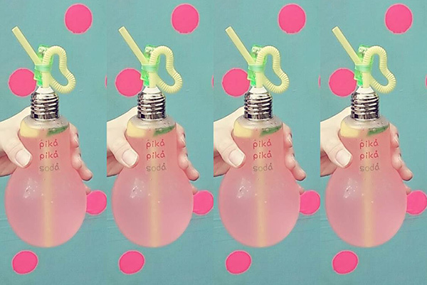 ハワイ｜電球型カラフルソーダ「ピカピカソーダ」渋谷マルイに限定オープン - 電球型のキーホルダー付き