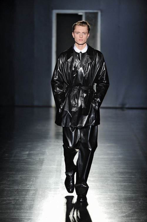 JILSANDER 2012 aw レザーネクタイ-