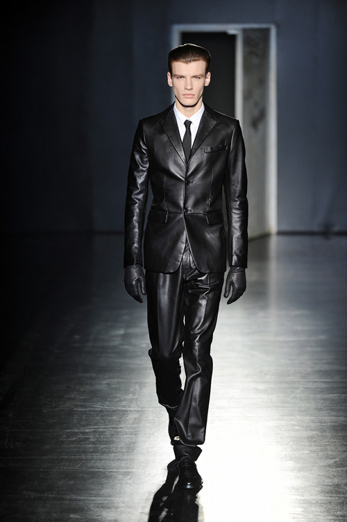 JILSANDER 2012 aw レザーネクタイ-