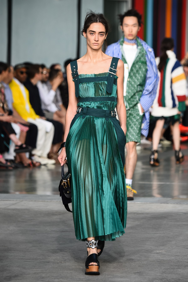 SACAI サカイ 2018SS Resort ミリタリーフリンジワンピース SACAI サカイ 2018SS Resort ミリタリーフリンジワンピース