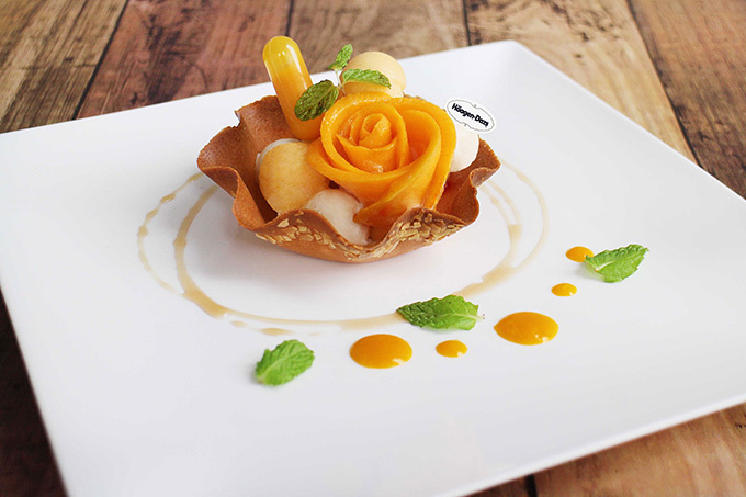 カフェコムサ ハーゲンダッツ バニラアイスとフルーツを組み合わせた夏スイーツ ファッションプレス