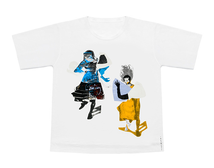 Marni スモール マルニ コラージュ プリント Tシャツ MARNI マルニ｜White Cotton T-shirt with Collage Print