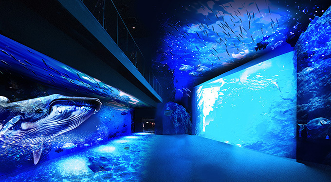 仙台うみの杜水族館が進化、プロジェクションマッピングで「映像×音楽×生きもの」360°大パノラマの海｜写真2