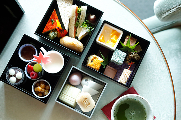 パレスホテル東京「禅」がテーマのアフタヌーンティー、あずき入りスコーンなど「和洋折衷」