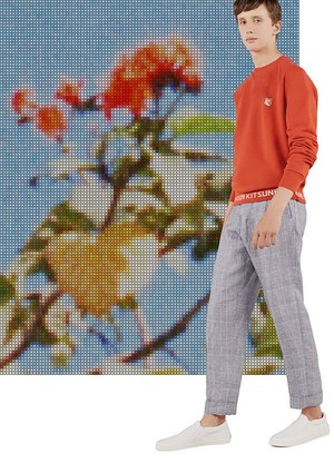 メゾン キツネ 2018年春夏メンズコレクション - 愛に溢れたロマンスの街で｜写真9