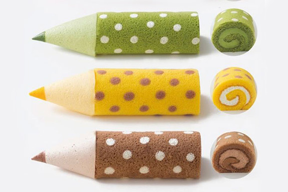 色鉛筆｜”色鉛筆”のようなマシュマロと食べるロールケーキ 「色えんぴつろーる」大阪新阪急ホテルに登場