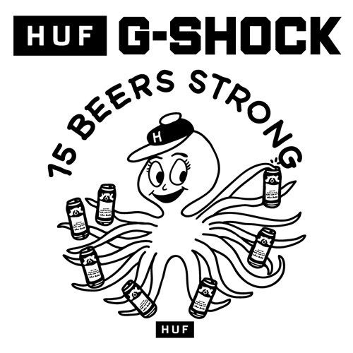 G-SHOCK×HUF限定ウォッチ発売、定番DW5600にHUFのブランドロゴが浮かび上がる｜写真7