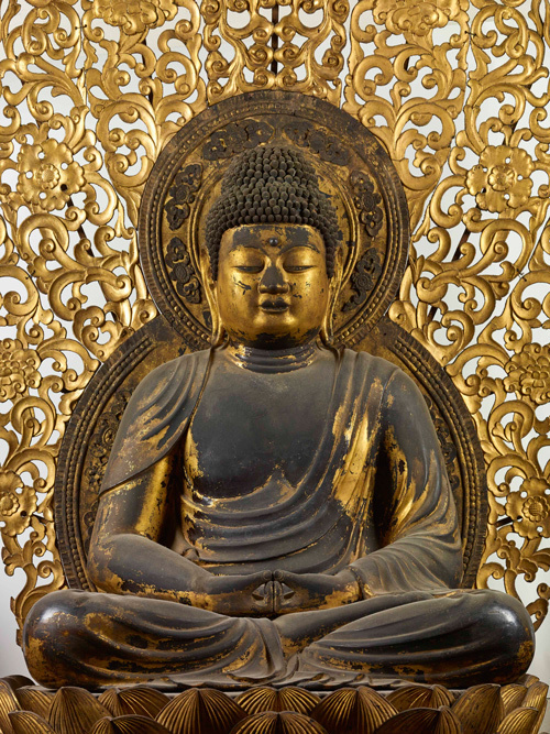 国宝「阿弥陀如来坐像」平安時代・仁和4年(888) 京都・仁和寺蔵
