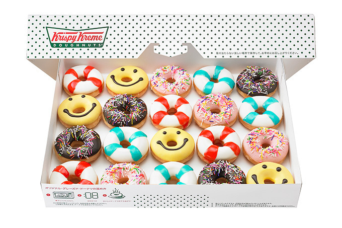 ハワイ｜クリスピー・クリームから「サマー ミニ ボックス」、浮き輪や花火がイメージの夏らしいミニドーナツ