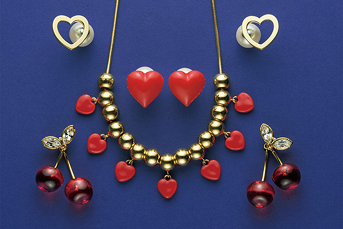 ミュベール中山路子の「グランマティック」から新作ジュエリー、レトロなハートや瞬く星のアクセサリー