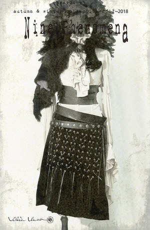 アリスアウアア 2017-18年秋冬コレクション、北欧神話の”戦”の巫女のように力強く美しく|写真4