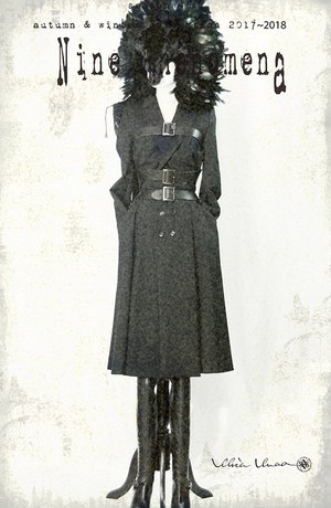 アリスアウアア 2017-18年秋冬コレクション、北欧神話の”戦”の巫女のように力強く美しく|写真6