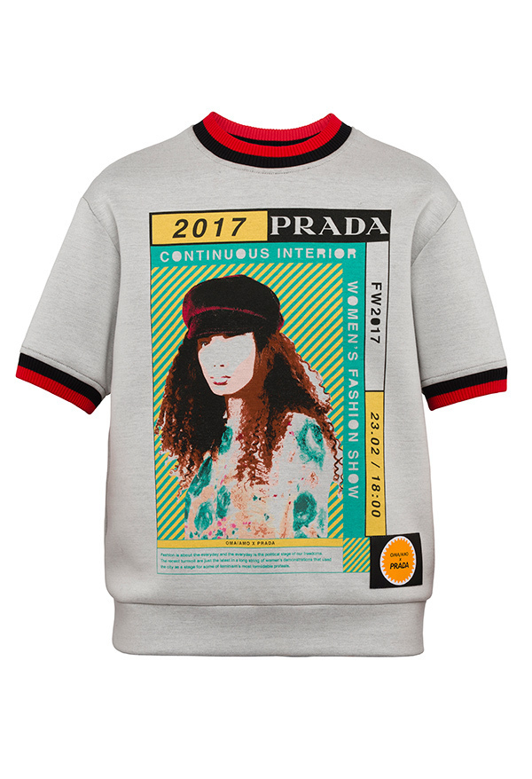 プラダから レトロな映画ポスター風イラストをプリントしたtシャツ スウェットが発売 ファッションプレス