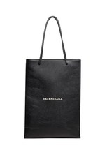 美品 バレンシアガ ショッピング トートバッグ ロゴ レザー ブラック ⭐バレンシアガ⭐トートバッグ 肩掛け ショッピングトート