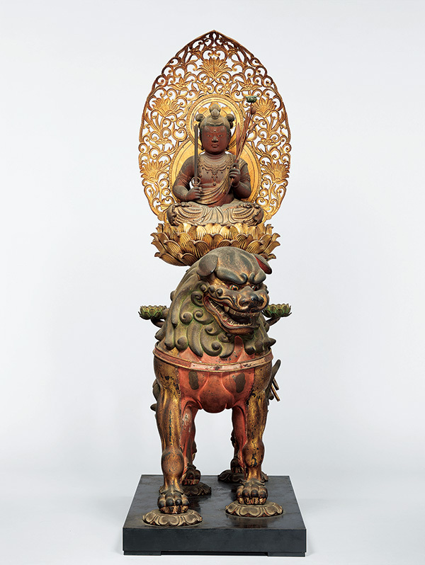 重要文化財「文殊菩薩騎獅像」奈良・般若寺、画像提供:奈良国立博物館(撮影:佐々木香輔)※山口展では半期展示
