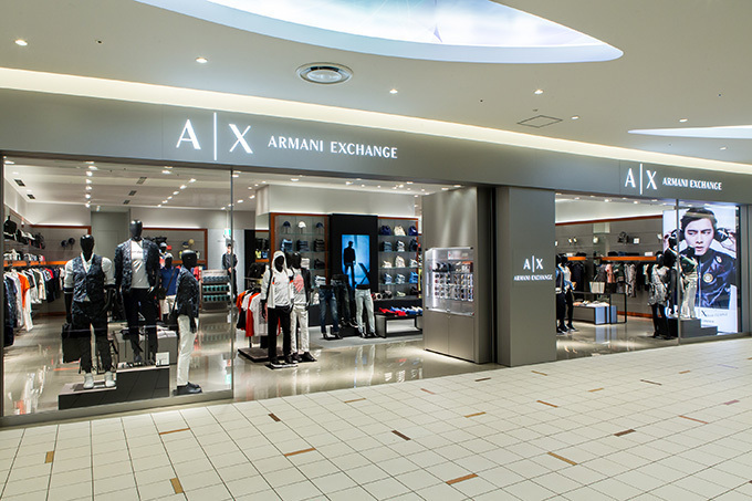 A|X アルマーニ エクスチェンジ最大規模の新店舗「ダイバーシティ東京