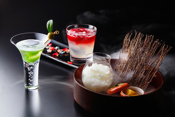 琵琶湖ホテルのバーに「百人一首カクテル」日本酒のソルベやお茶ゼリーで歌の世界を表現 | 写真