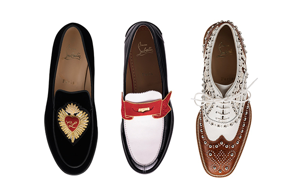 ブーティ｜クリスチャン ルブタンの「マスキュリン フェミニン」コレクション、ハート形の紋章付きローファーなど