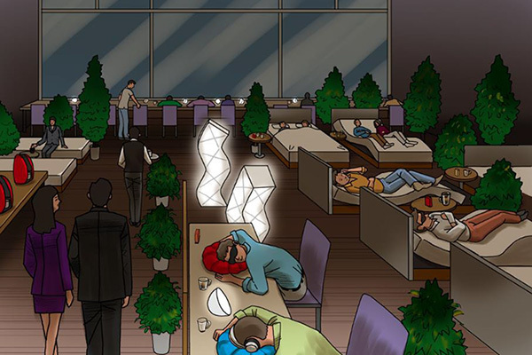 「睡眠カフェ」