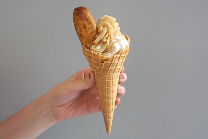 北海道銘菓「わかさいも」がソフトクリームに！原宿・コイソフで限定発売 | 写真