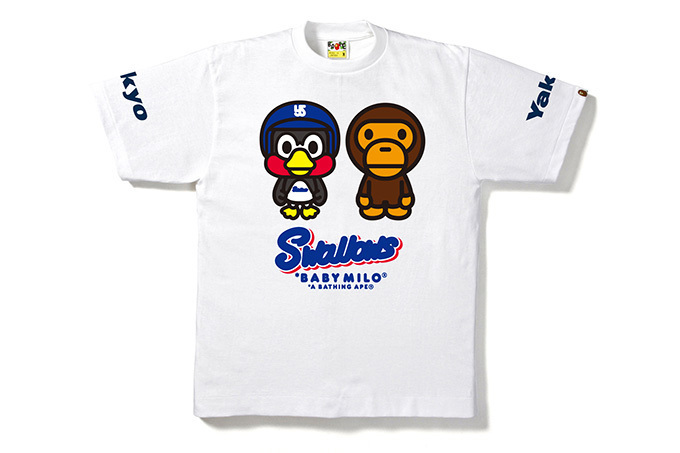 ベイプ×東京ヤクルトスワローズ、つば九郎＆山田哲人のプリントTシャツ発売 | 写真