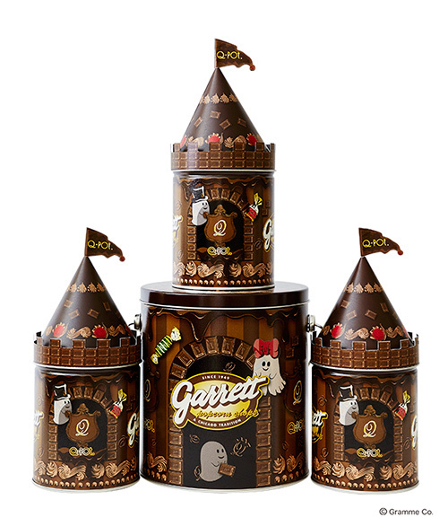 ギャレット ポップコーン×Q-pot.コラボ、ハロウィン限定“チョコレートの城をオバケが飛び回る”缶｜写真3