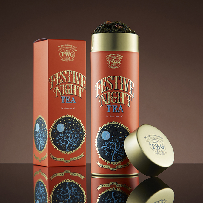 TWG Tea、秋限定「Festive Night Tea」は緑茶にチェリーやバラの香りを | 写真