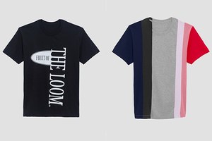 セドリック シャルリエ×フルーツオブザルームのコラボTシャツ、マルチストライプ柄など