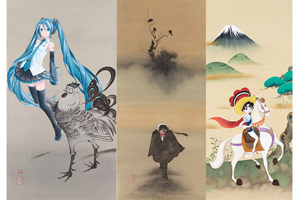 神坂雪佳｜琳派×漫画・アニメキャラの展覧会が新宿髙島屋で - 初音ミクやブラック・ジャックが日本画の中に