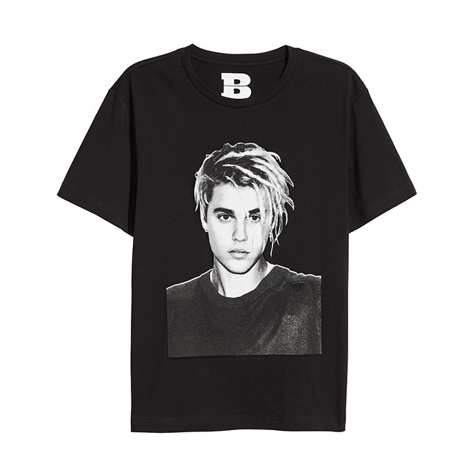 H&Mからジャスティン・ビーバーの限定ウェア、「BIEBER」Tシャツや袖ロゴのスウェットパーカー | 写真