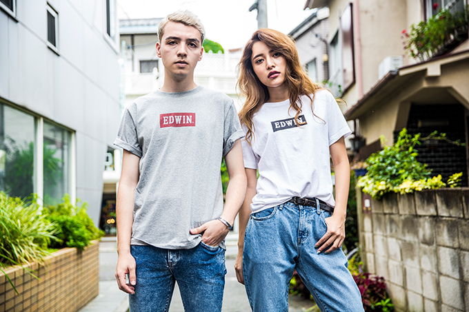 エドウイン原宿店限定の"ボックスロゴTシャツ"ユニセックス＆ウィメンズモデルを展開 | 写真