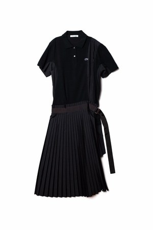 sacai×ラコステの初コラボアイテム発売、ポロシャツと融合した様々な 
