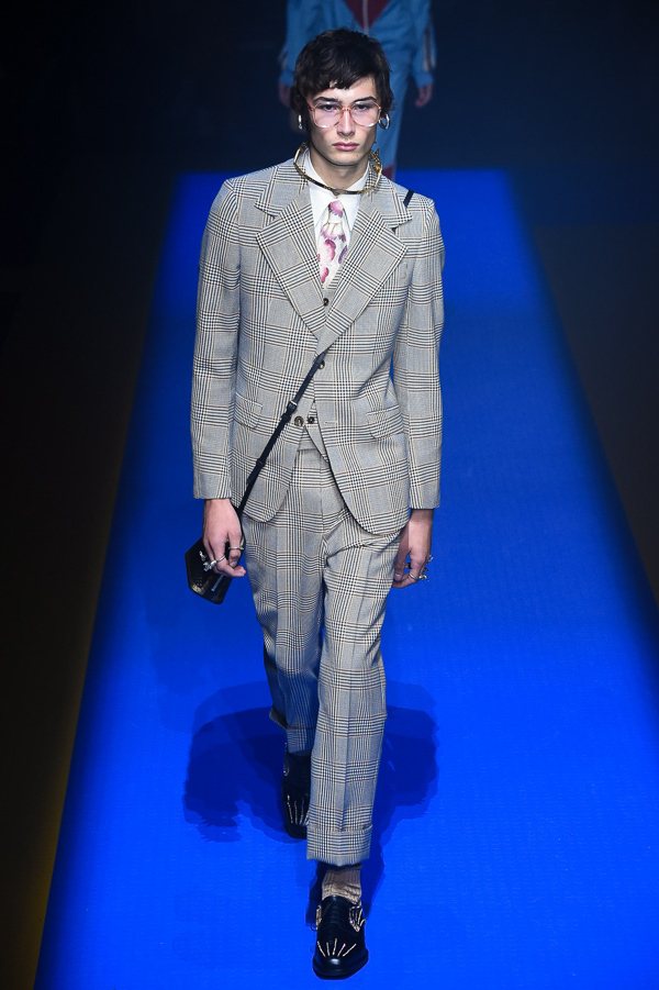 グッチ(GUCCI) 2018年春夏メンズコレクション シルエット - 写真21