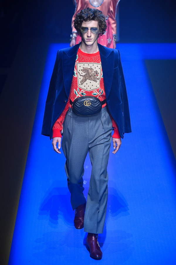 グッチ(GUCCI) 2018年春夏メンズコレクション シルエット - 写真22