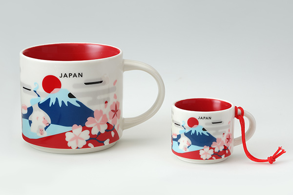 ♢大人気!!♢ スターバックス ニューイヤー マグカップ  グラスマグ 富士山