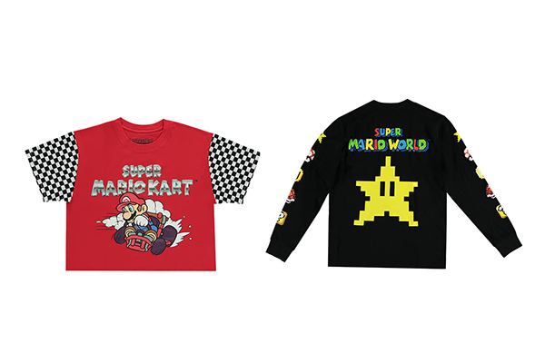フォーエバー21×任天堂スーパーファミコン、マリオやルイージのTシャツ＆ピーチ姫のボンバージャケット