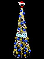 サンシャイン水族館のクリスマス、オーナメントで遊ぶカワウソ＆ピングーとコラボしたツリーも｜写真3