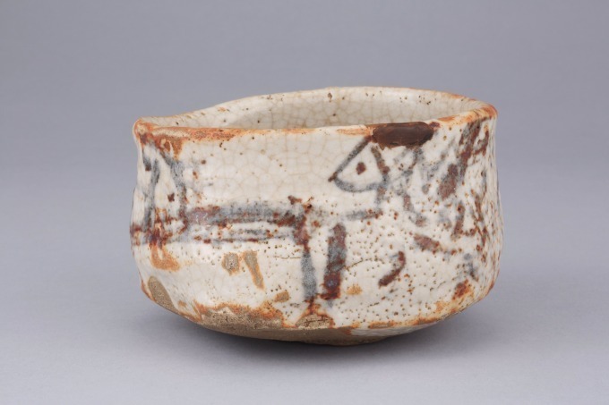 美濃「志野茶碗 銘 朝日影」(桃山時代、16~17世紀)