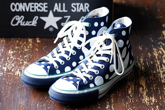 CONVERSE コンバース ドット 水玉 ハイカットスニーカー