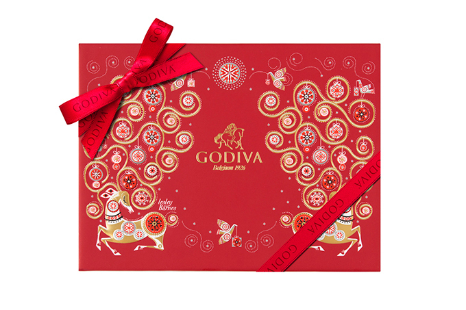ゴディバの17年クリスマス - サンタやトナカイ型チョコをツリー型ボックスに詰め合わせ｜写真6