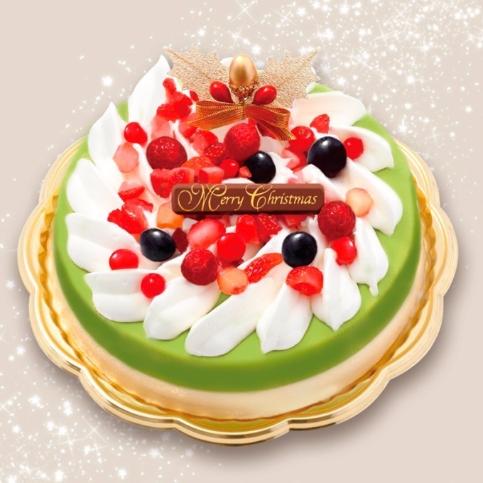 祇園辻利から、濃厚抹茶＆バニラの2層アイスでつくるクリスマスケーキ｜写真1