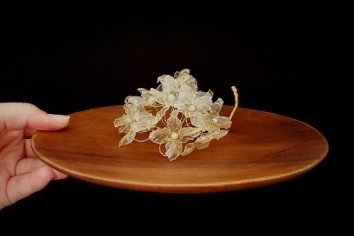 コサージュ｜ジュエリー展示販売会「ニュー ジュエリー 2017」カラフルな天然石リングやレザー花アクセ